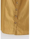Ruffle Trim Button Through Dress
