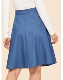 Button Up Circle Skirt